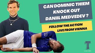 Dominic Thiem vs Daniil Medvedev LIVE [upl. by Ydner654]