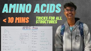 Tricks to learn all Amino Acids for JEE Main and Advanced [upl. by Haynor]