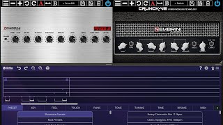 Nembrini Audio PSA 1000 JR amp CrunckV2 with Riffler Seq  iOS iPad AUv3 Plugins  Guitar Distortion [upl. by Atilahs321]