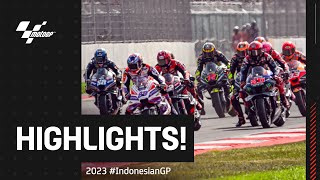 MotoGP™ Race Highlights 🤯  2023 IndonesianGP 🇮🇩 [upl. by Selin159]