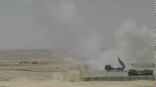 HIMARS live firing Afghanistan HighMobility Artillery Rocket Launcher System MRLS US Army [upl. by Bohon]