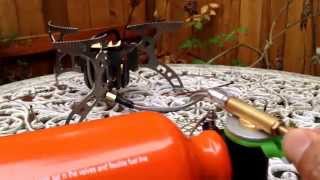 BRS8 Stove test Gasoline [upl. by Nuzzi]