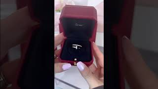 CARTIER JUSTE UN CLOU RING UNBOXING cartier justeunclou unboxing [upl. by Stanislaus]