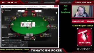 Sunday Million 10th Anniversary Edition Freeroll [upl. by Raines]