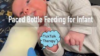 Paced Bottle Feeding for Infant  Side Lying Bottle Feeding [upl. by Atikat]