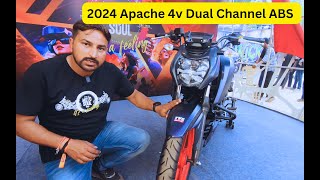 2024 TVS Apache RTR 160 4V Dual Channel ABS Exclusive [upl. by Sotnas]