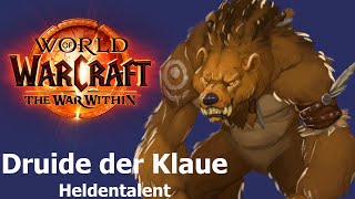 Druide der Klaue Druide Heldentalente  WoW The War Within Talent Vorschau  Wächter Druide [upl. by Quickel]