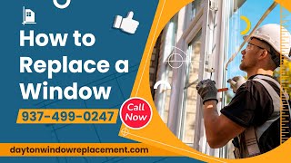 How to Replace a Window in a House Damaged Window Replacement Service Replacement Windows Reviews [upl. by Annaeel]