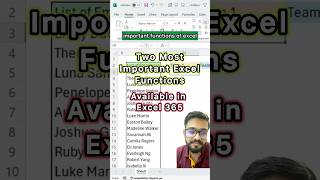 Excel 365 Two Superb Functions‼️Learn Microsoft Excel excel exceltricks exceltips shorts [upl. by Attena309]