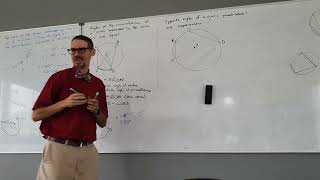 Circle proof 5 Opposite angles in a cyclic quadrilateral are supplementary [upl. by Fauver]