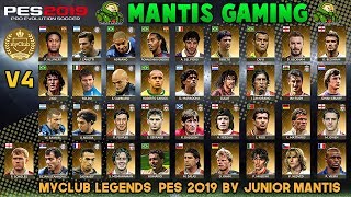 MyClub Legends Offline Mode PES 2019 PS4 V4  By Junior Mantis  MantisGaming [upl. by Ehtnax]