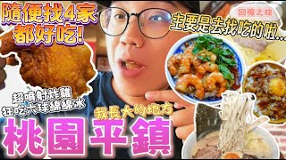 【桃園平鎮美食】回到我長大的地方尋找4家在地美食🍗｜超便宜拉麵、噴汁炸雞、爆量蝦滷飯、真材實料綿綿冰 [upl. by Bryna230]