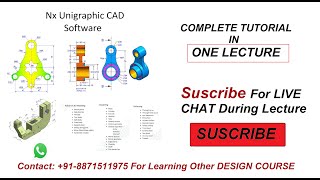 Complete NX Unigraphics 11 CADCRASH COURSEFull LectureHindi Contact 8871511975 For FULL COURSE [upl. by Llenroc]