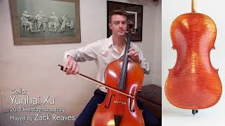 Yunhai Xu 44 cello quotSleeping Beautyquot Montagnana 2013  Zack Reaves  at the Metzler Violin Shop [upl. by Chloe]