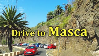 Drive to Masca Tenerife Scenic road  4K [upl. by Llednyl]