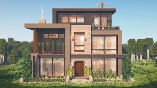 How to Build the Ultimate Modern House  Interior in Minecraft • Tutorial [upl. by Eimmak]