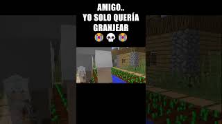 NO ME DEJAN FARMEAR TRANQUILO EN MINECRAFT minecraft shorts [upl. by Akinom]