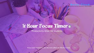 2Hour Focus Timer for Productive Studying ⏱  Stopwatch  Digital clock [upl. by Jacinta]