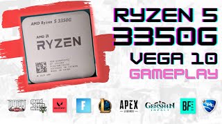 AMD Ryzen 5 3350G Vega 10 Test in 9 Games  1080p  Gameplay Benchmarks [upl. by Oren]