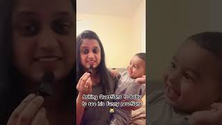 Asking questions to my baby to see his funny reaction mybaby babyvideos mynewbaby [upl. by Arika]