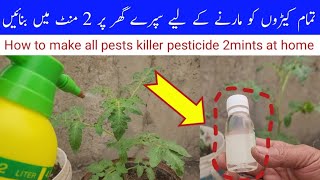 How to make pesticide for all pests  Homemade insecticide for home garden  Make to Free pesticide [upl. by Am]