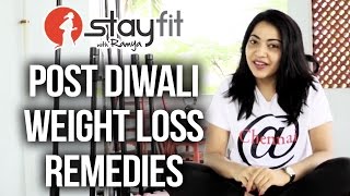 How to lose weight  Post Diwali Weight Gain   Stay Fit With Ramya [upl. by Gnivri779]