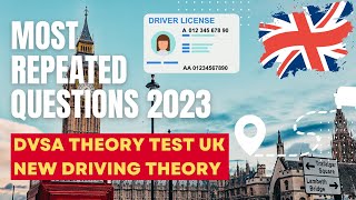 Most Repeated Questions in DVSA Theory Test  UK New Theory Test [upl. by Ryun]