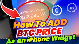 How to Use and Add BTC Bitcoin Price as an iPhone Widget Simple Guide 📱💰 [upl. by Iblehs]