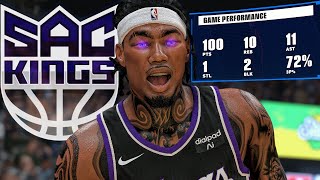 NBA 2K24 MyCAREER  100 POINT TRIPLE DOUBLE [upl. by Fabrianna]