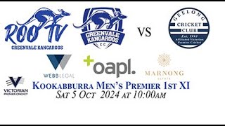 Greenvale v Geelong Round 1 Premier Mens [upl. by Alauqahs]